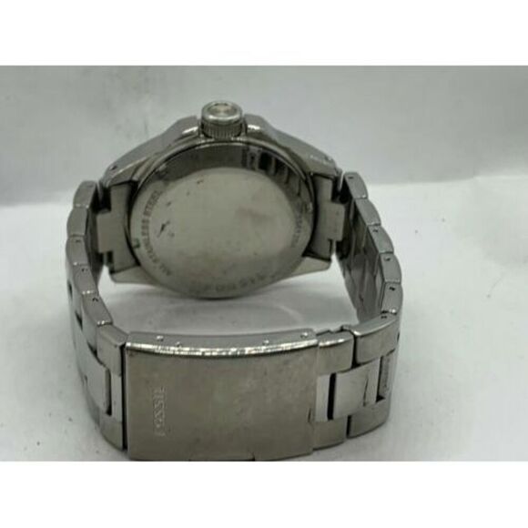 Fossil AM4369 Men's Watch Blue Dial Stainless Steel Silver 40mm Case Quartz D725 - Picture 9 of 9